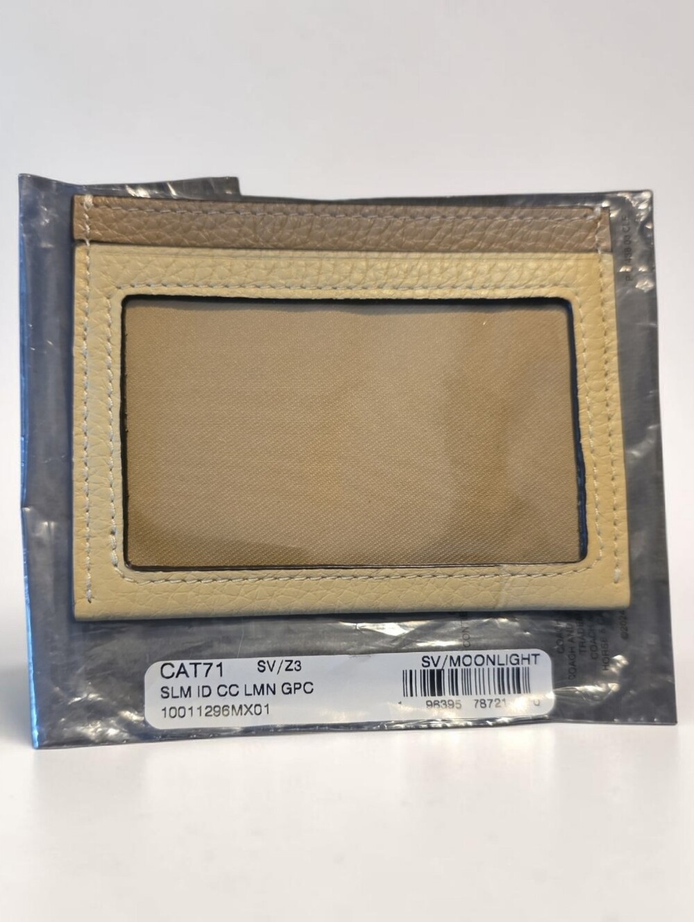 Nwt Coach Leather Lemon Card - Picture 2 of 2